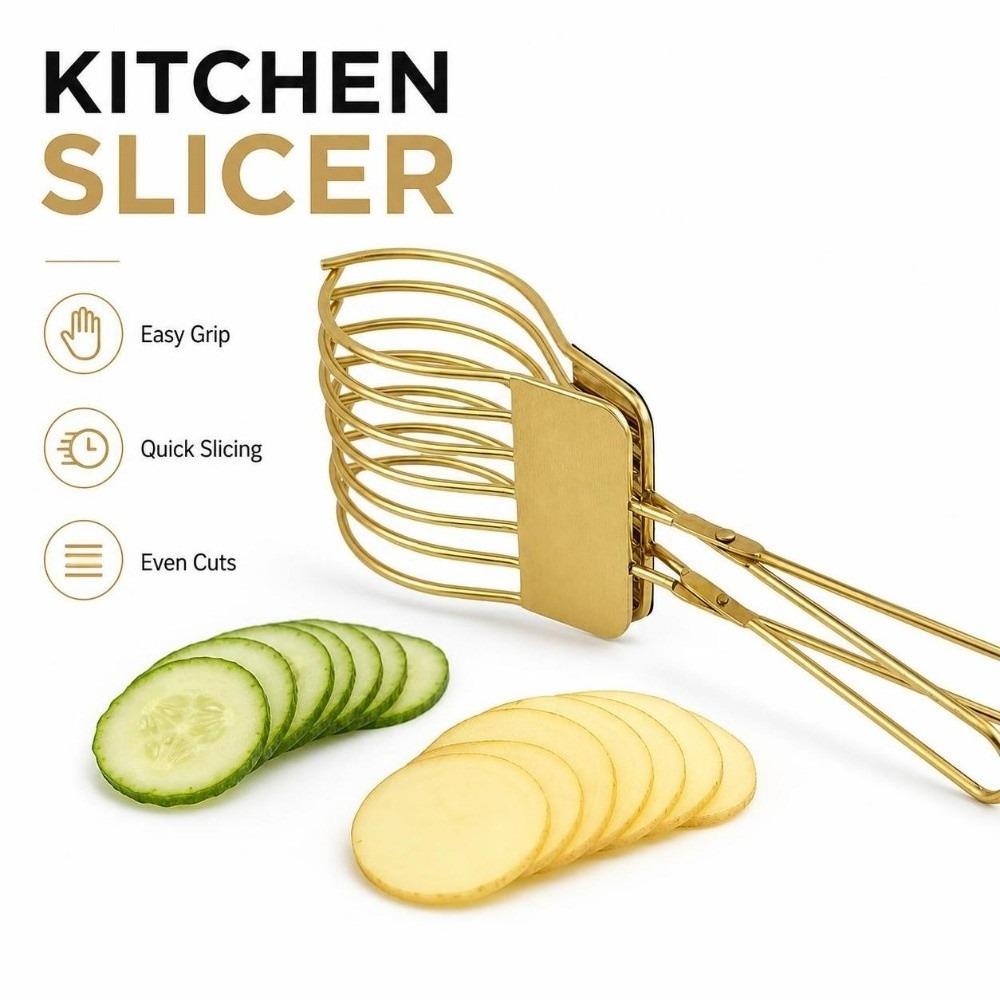 Handlicher Zwiebelschneider Clip Schwerlast Fleischschneider für BBQ Tragbarer Orangen Zitronen Obstschneider BBQ Party