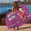Cute B-BettyS Boop Microfiber Blanket Quick Drying Beach Towels Oversized Printing Super Absorbent Pool Towel Blanket