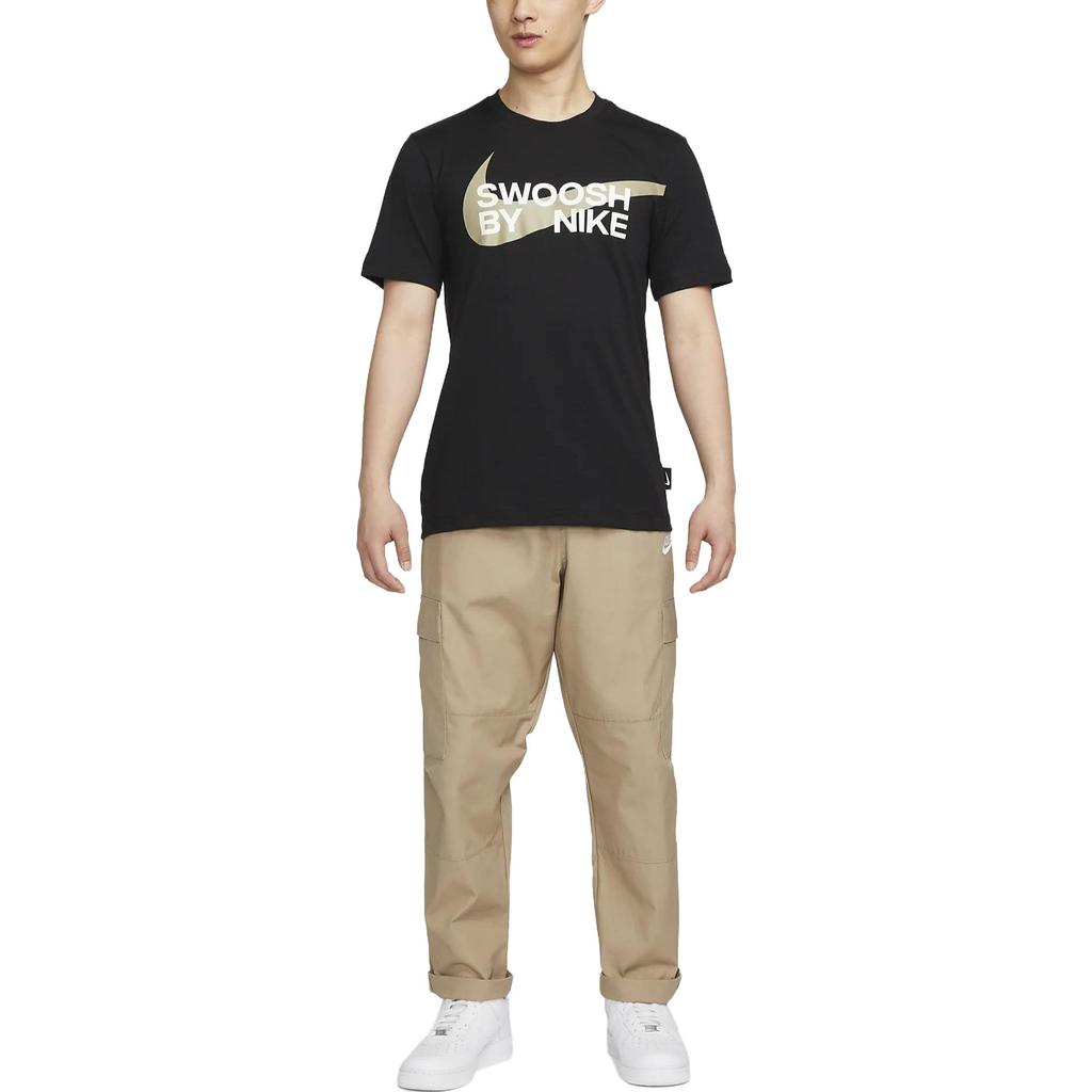 Nike T Shirts Men's Black Crew Neck Moderate Straight Fit FD1248-010