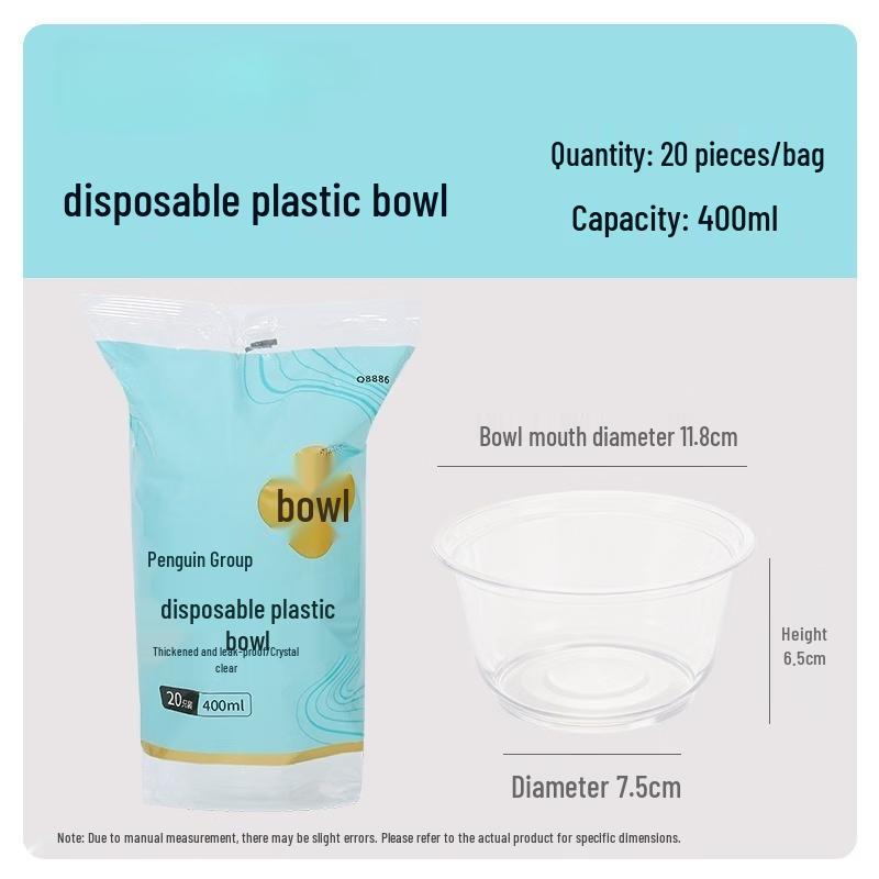 Disposable Plastic Food Storage Bowls