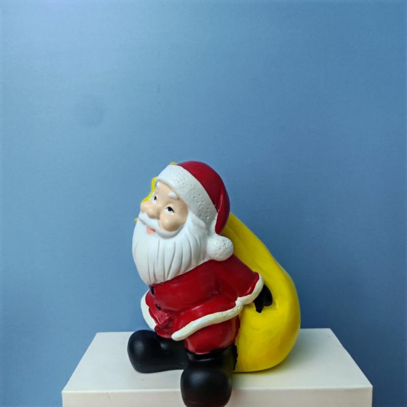 Santa Claus Toys Resin Ornaments Room Living Room Christmas Decorations Holiday Gifts