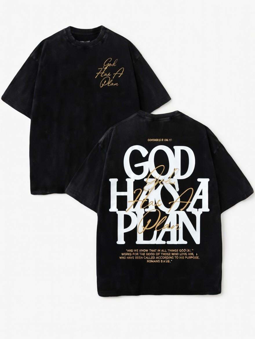 God Has A Plan Christian Faith Inspirational Graphic T-Shirt S