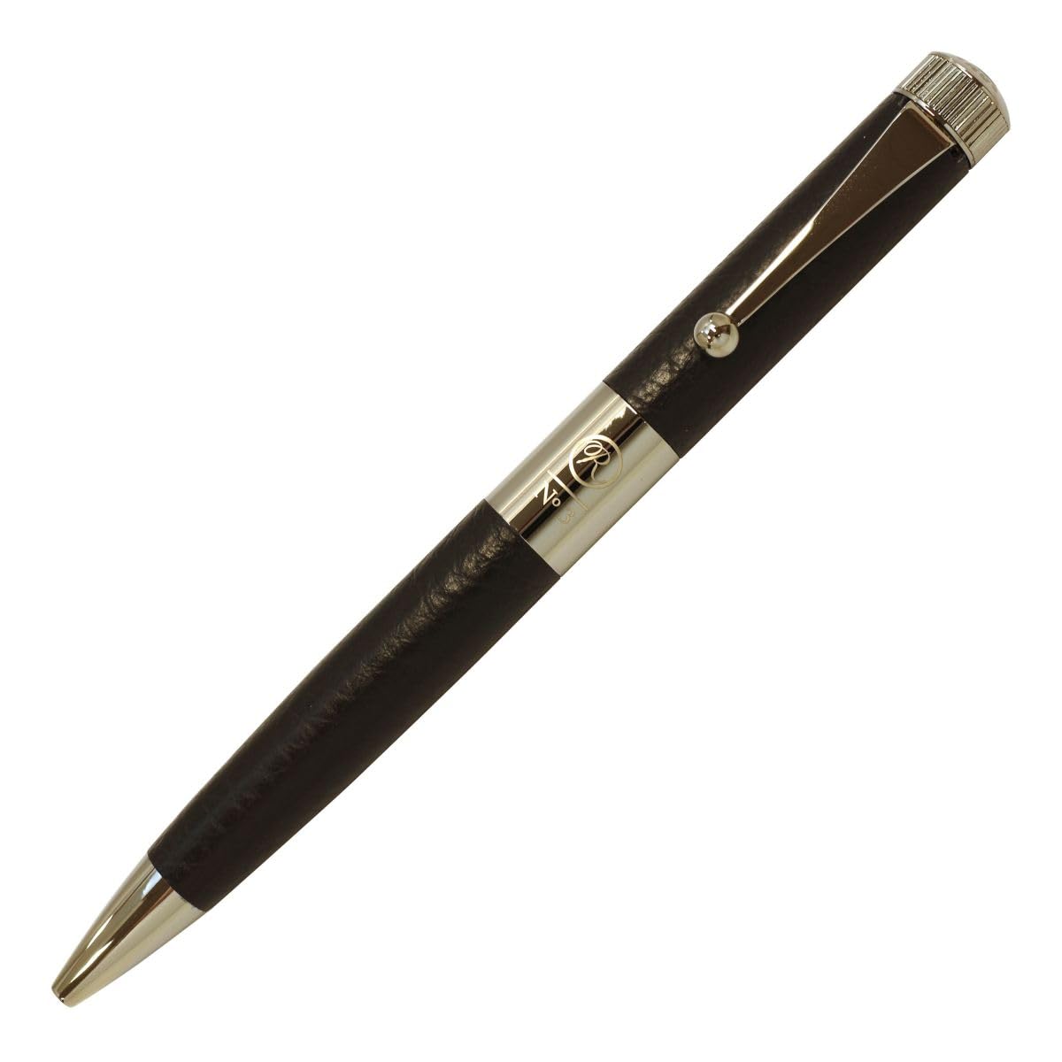 Romeo Ballpoint Genuine Leather R414 No.3 Pen, [Nero]