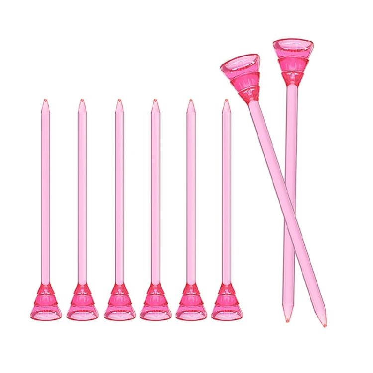 50 Pezzi Tee da Golf Indistruttibili Plastica Trasparente Tee da Golf Sostituzione Bassa Resistenza Tee da Golf Accessori per l'Allenamento del Golf