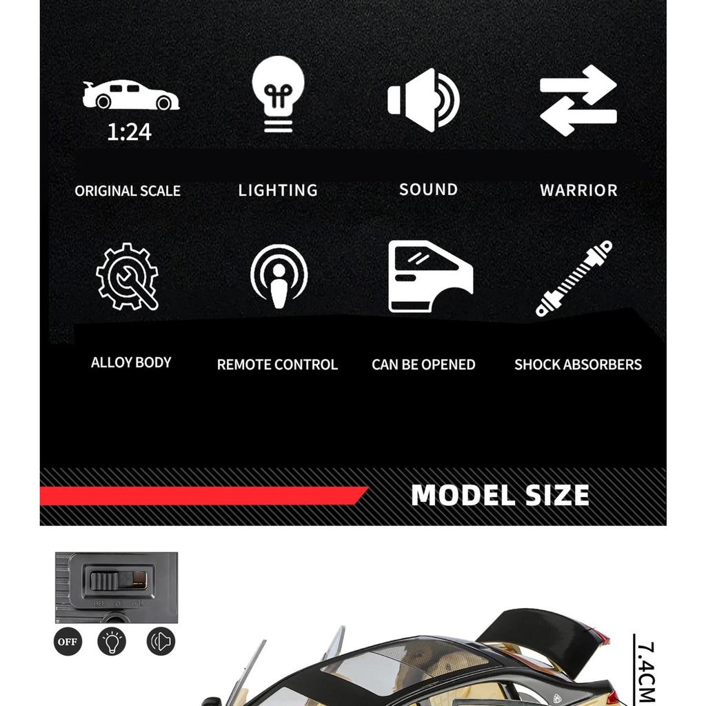 1/24 Maybach S680 Key Control Alloy Model Car Toy Diecasts Metal Casting Sound and Light Pull Back Car Toys for Children Vehicle
