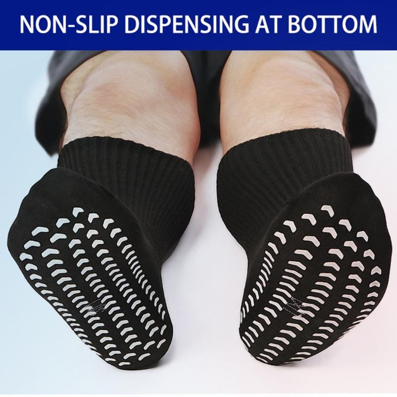 Breite bariatrische Socken ohne Bündchen Diabetiker-Krankenhaus socken mit Grip Extra breite Socken für geschwollene Füße Breite Ödem-Socken