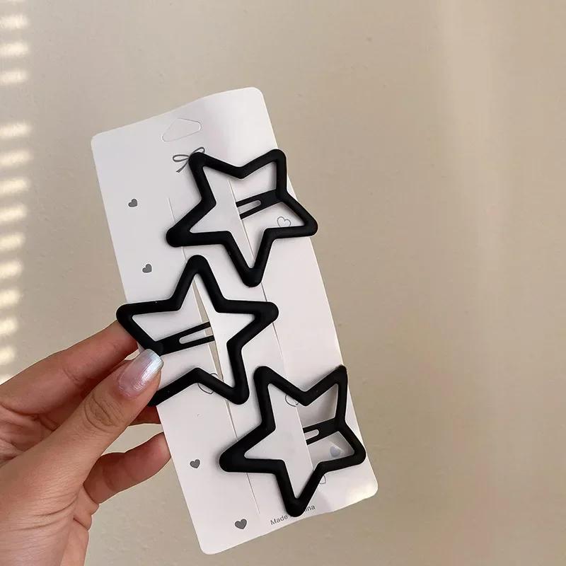 

3 шт. Корейская новая большая звезда BB заколка для волос боковые заколки для волос для девочек женщин детей подарок свадебная вечеринка аксессуары для волос новый головной убор женщины