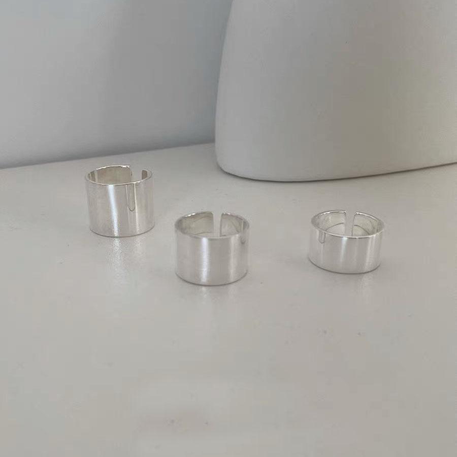 Bf Club   Copper Rings For Women Girl Female Open Minimalist Retro Wide Ring Creative Anillos Bague Fine Jewelry