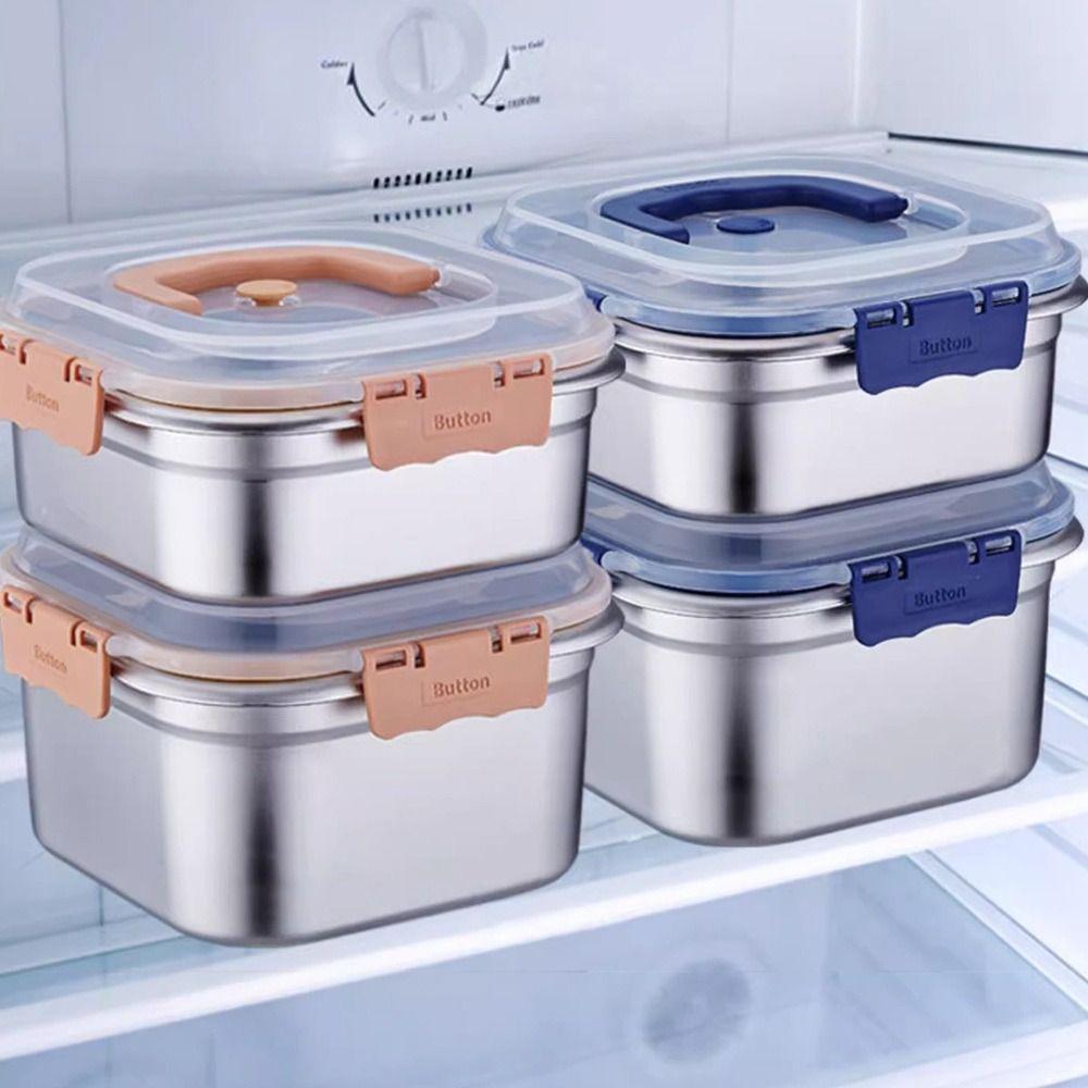 Leakproof Freshness-Keeping Box Stainless Steel Lunch Box Salad Food Container  Picnic