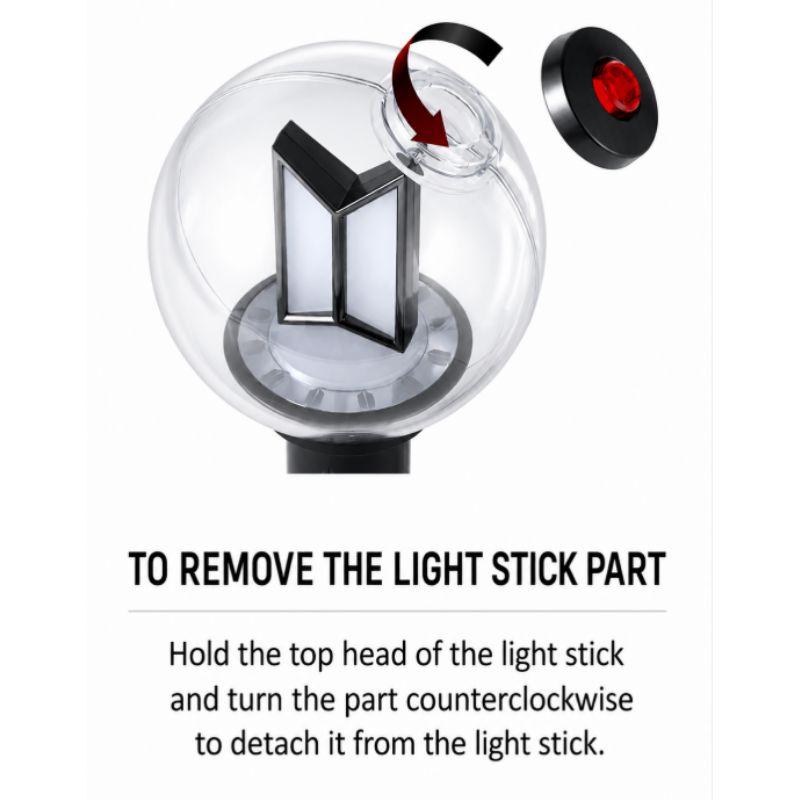BTS Official Light Stick Ver.4 Parts (Tour Korean Version) Replacement Accessory Goods+ 2 Random BTS Arirang Photocards Free Gift