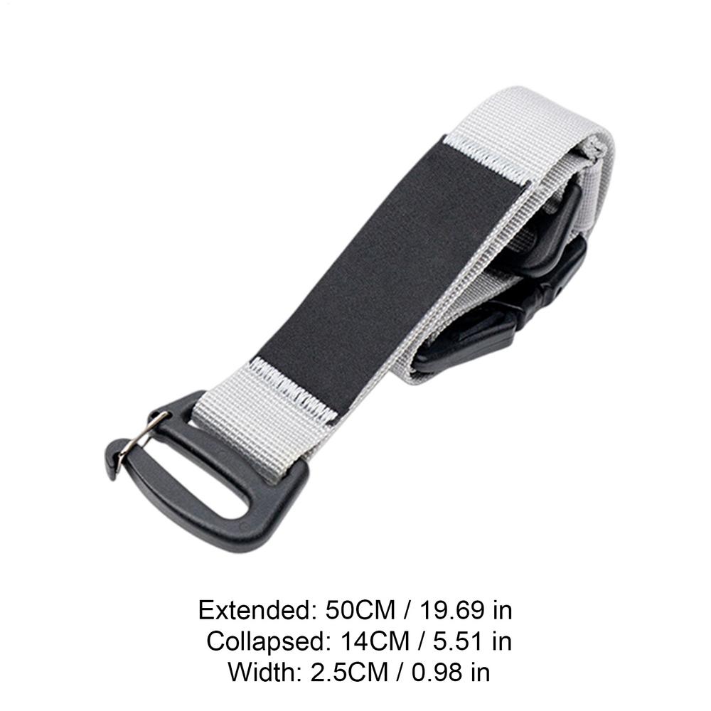 

Straps With Buckles 2 Pieces Camping Belt Sleeping Pad Straps For Adults Men Women Indoor Outdoor Home Packing Camping Hiking сірий колір