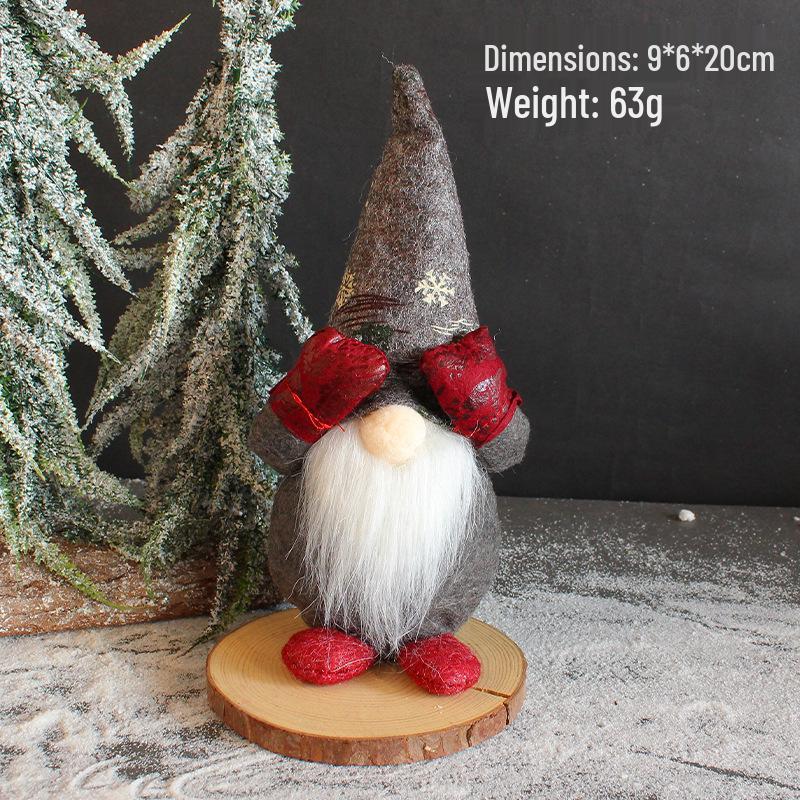 Christmas Plush Gnome Ornaments - Cute Faceless Desktop Decorations