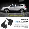2 PCS Mud Flaps, Tire Rear Trim, 8.27 X 12.6In Splash Guards Accessories, Universal Guards Auto Car (Black)
