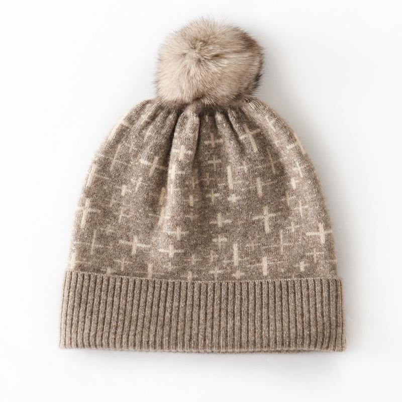 

Мягкая кашемировая шапка Осень и Зима Новый стиль Унисекс Повседневная Защита ушей Шапка в тон Модная вязаная шапка One size