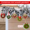 Christmas Wreath Hanging Ornament for Holiday Tree and Home Decor