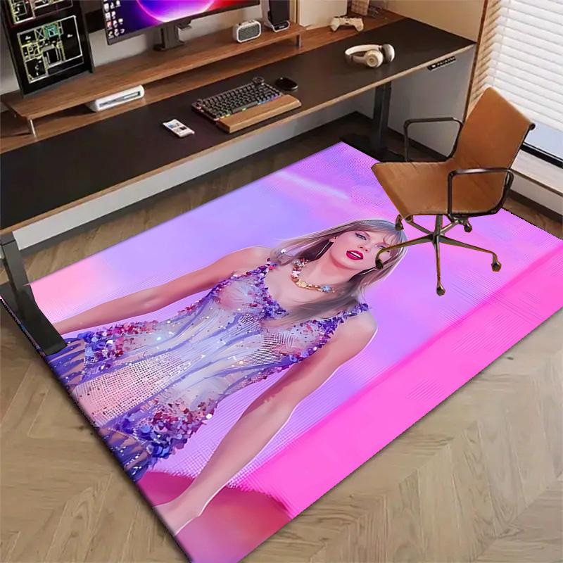 1pc Taylor Swift1 Design Printed Area Rug Carpet for Bedroom Living Room Home Decor Rugs Mat Non Slip Mat Rug for Bedside