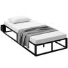 12 Slats Metal Platform Bed Frame, 3ft Single Bed Frame with Storage Bag and Anti-Slip Pads, Black