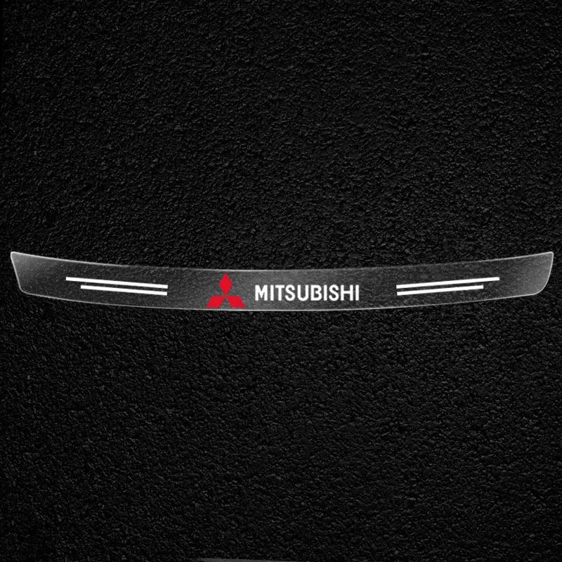 Transparent Car Trunk Badge Protective Sticker Accessories For Mitsubishi ASX Lancer L200 Pajero Sport Attrage Mirage Eclipse