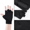 1 Pair Breathable Anti Slip Half Finger Gloves for Outdoor Cycling Climbing Sports(Black)