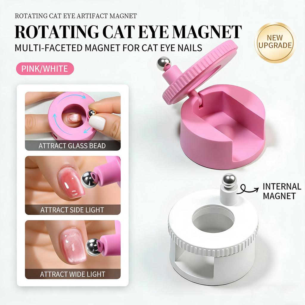 Magnete Für Nägel Rotierendes Maniküre-Kunstwerkzeug Für Nagelgel Glasperleneffekt 3D-Nageldesign Magnetischer Stift Für Salon Zuhause DIY