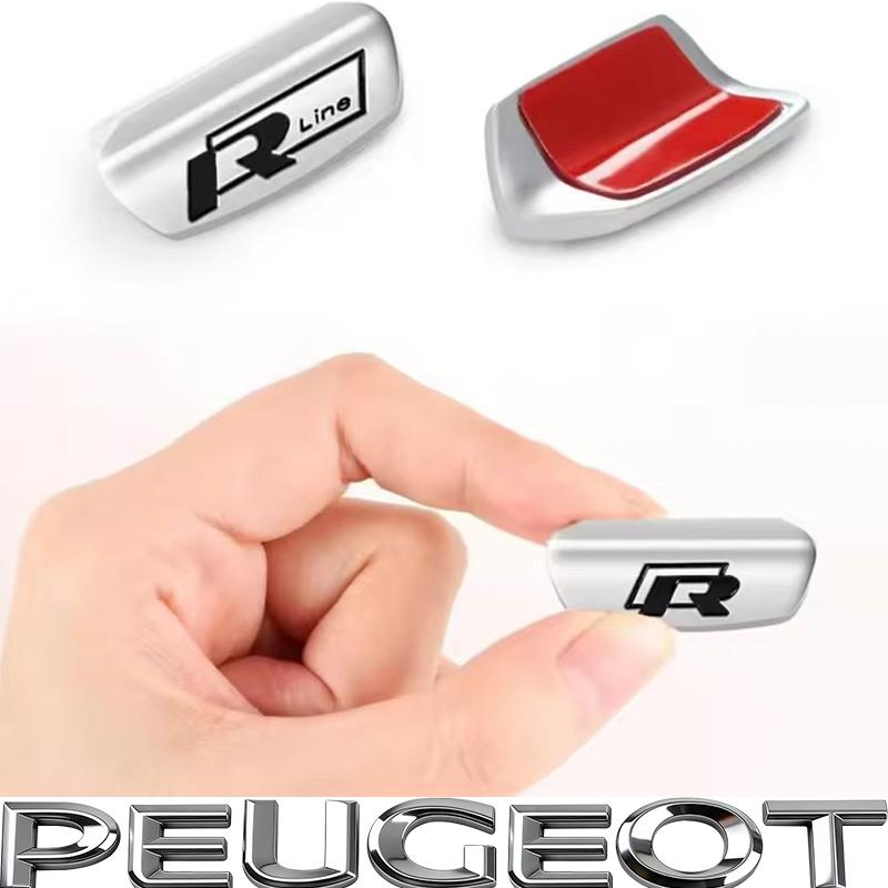 Car Steering Wheel Accessories Metal Stickers For VW GTI R Line Polo Golf Passat Scirocco Tiguan Jetta T-ROC Touareg GTS/Hub Cap mkvg18