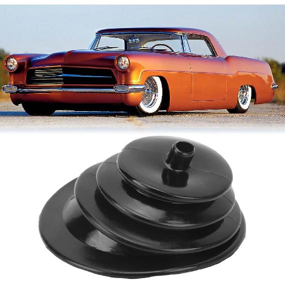 OUKENS 5,25palcová manžeta řadicí páky a sada desky s chromovaným kroužkem 1651 Univerzální náhradní protiprachový kryt pro automobilovou spojku, včetně ozdobného dílu