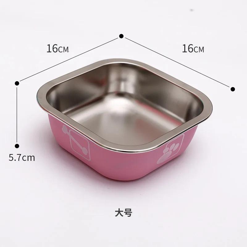 Non-slip Dog Bowls for Small Medium Large Dog Feeder Bowls and Drinkers Stainless Steel Pet Feeders Pets Dogs Accessories