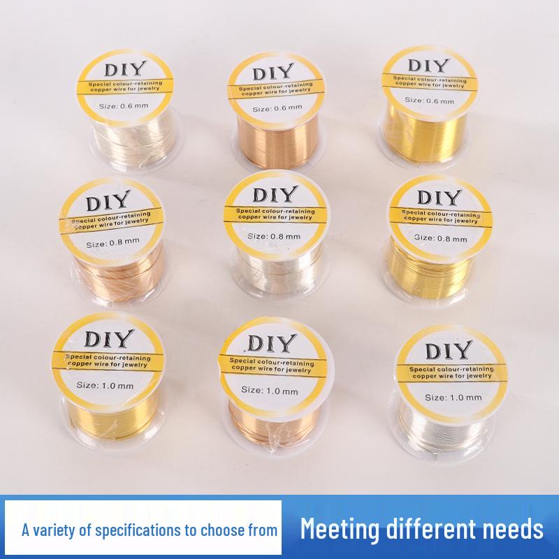 14k Color-Preserving Gold-Copper Wire: DIY Soft Wire for Wrapping, Weaving, and Beading