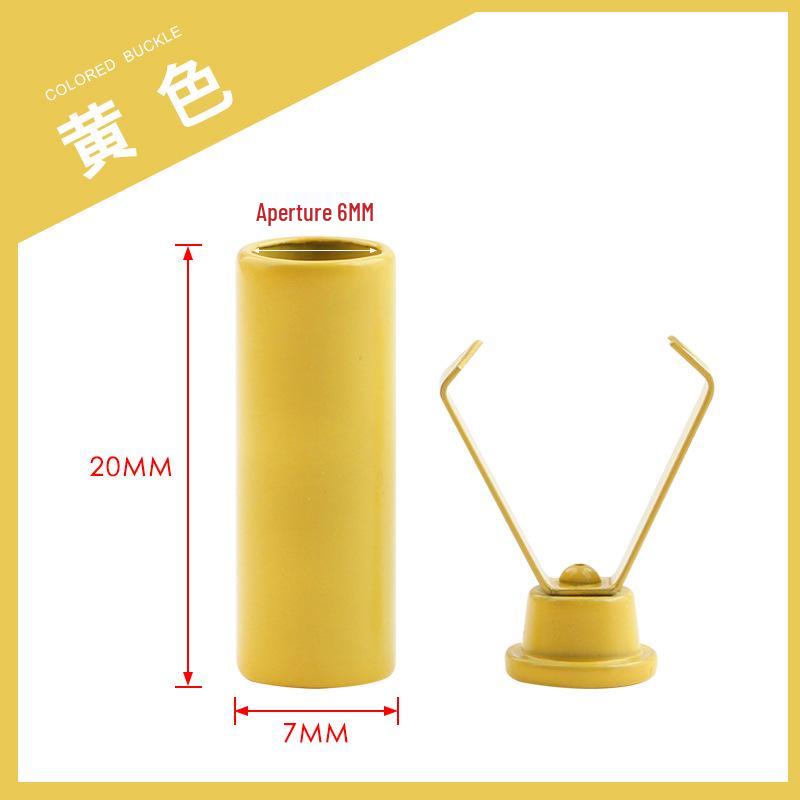 Colorful Metal Bell Cord End Clip for Hoodie & Hat Drawstrings - Spray-Painted Cord Lock Fixing Buckle.