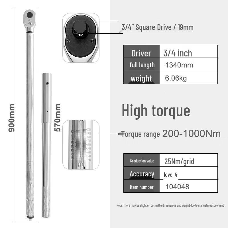 EXPLOIT Heavy-Duty Adjustable Preset Torque Wrench