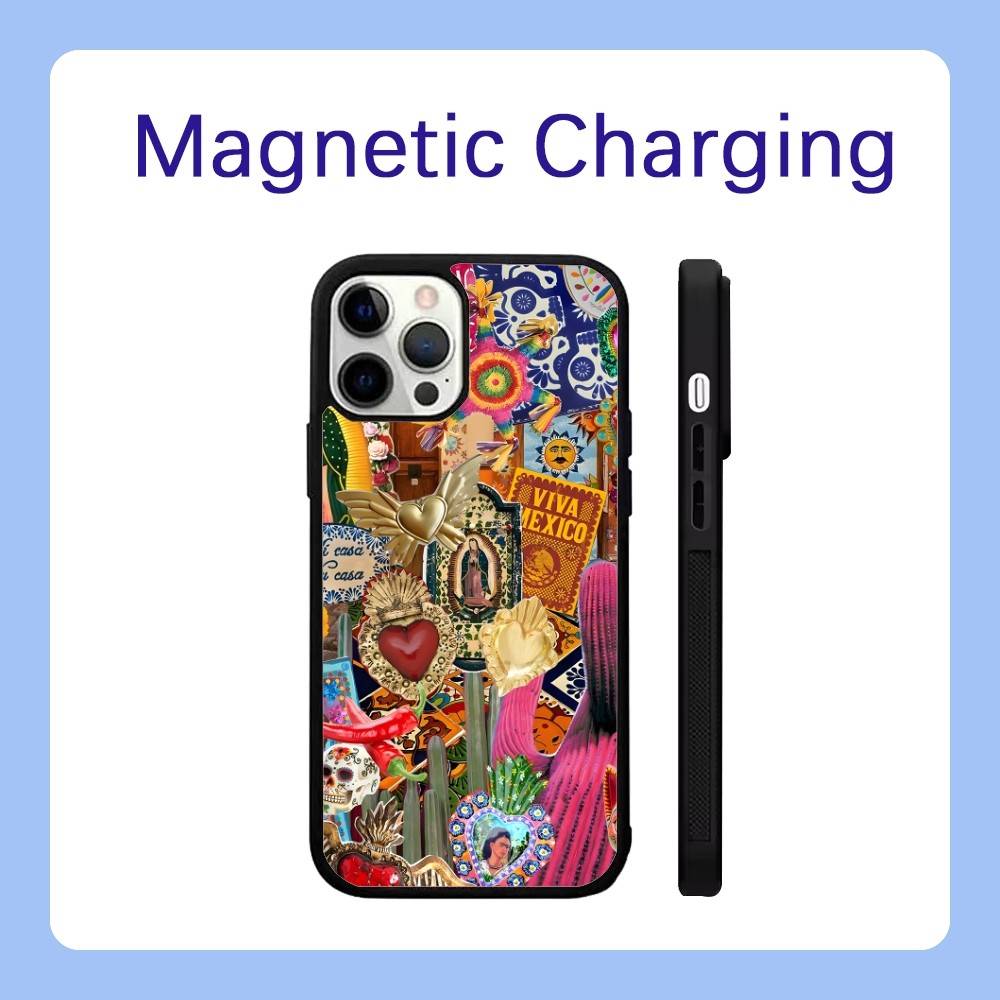 Viva Mexico Phone Case For iPhone 16,15,14,13,12,11,Pro,Max,Plus,Mini,SE Magsafe Magnetic Wireless Charging