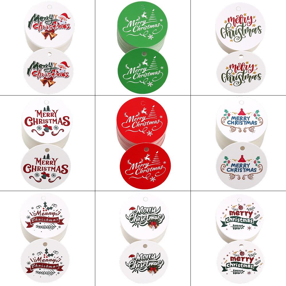 Assorted Christmas Hang Tags: Gift & Decoration Styles Available