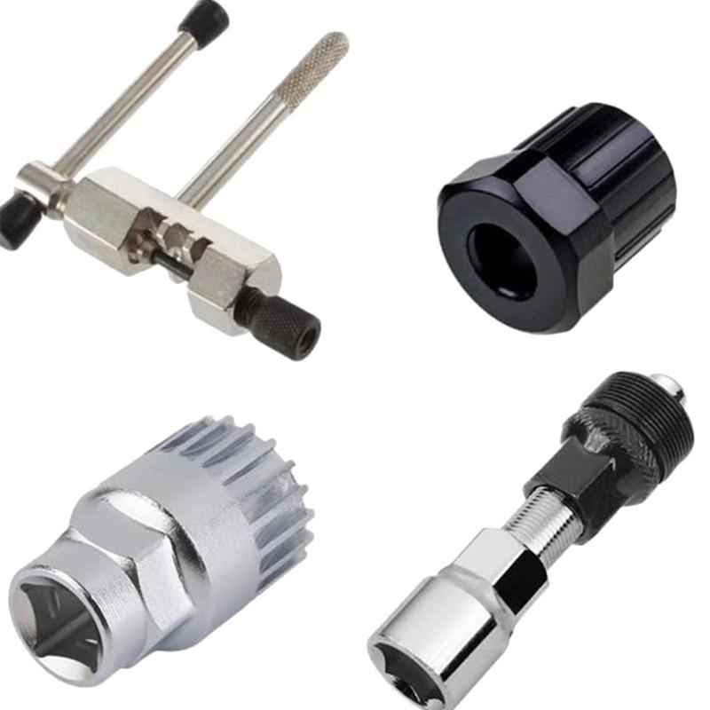 Comprehensive Bike Maintenance Tool Kit with Chain Cutter, Bottom Bearing Remover, Freewheel Extractor, and Crank Pull-off