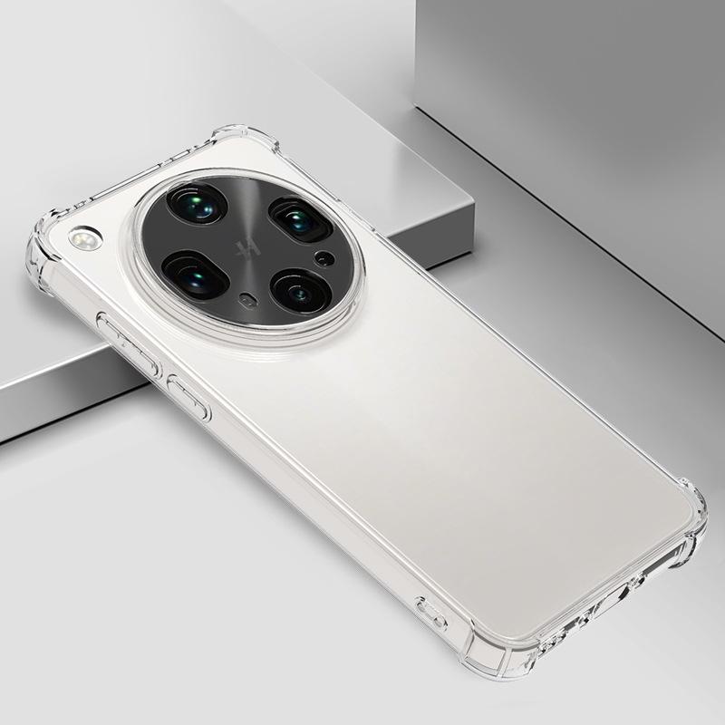 Applicable To OPPO Find X9 Ultra Mobile Phone Case, Four-corner Airbag Anti-drop Tpu Transparent Find X8S + All-inclusive