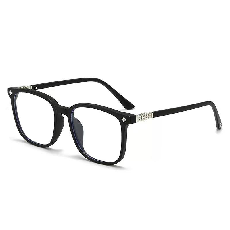 Retro Square Big Frame Blue Light Blocking Glasses - Fashionable Clear Lens