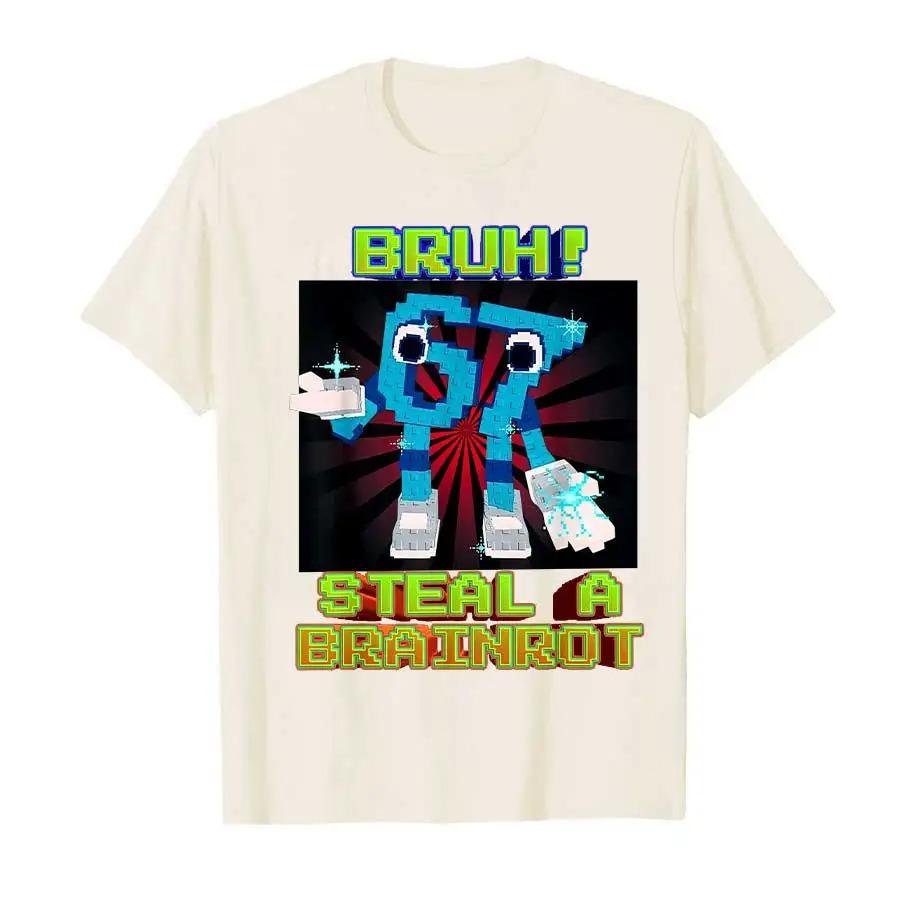 

Bruh 67 Six Seven 6-7 Funny Brainrot Meme T-shirt for Men Women 100_ Cotton T Shirts Short Men Clothing Streetwear high quality S