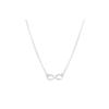 . Infinity Series 925 Sterling Silver Necklaces Women's Silver 26758432