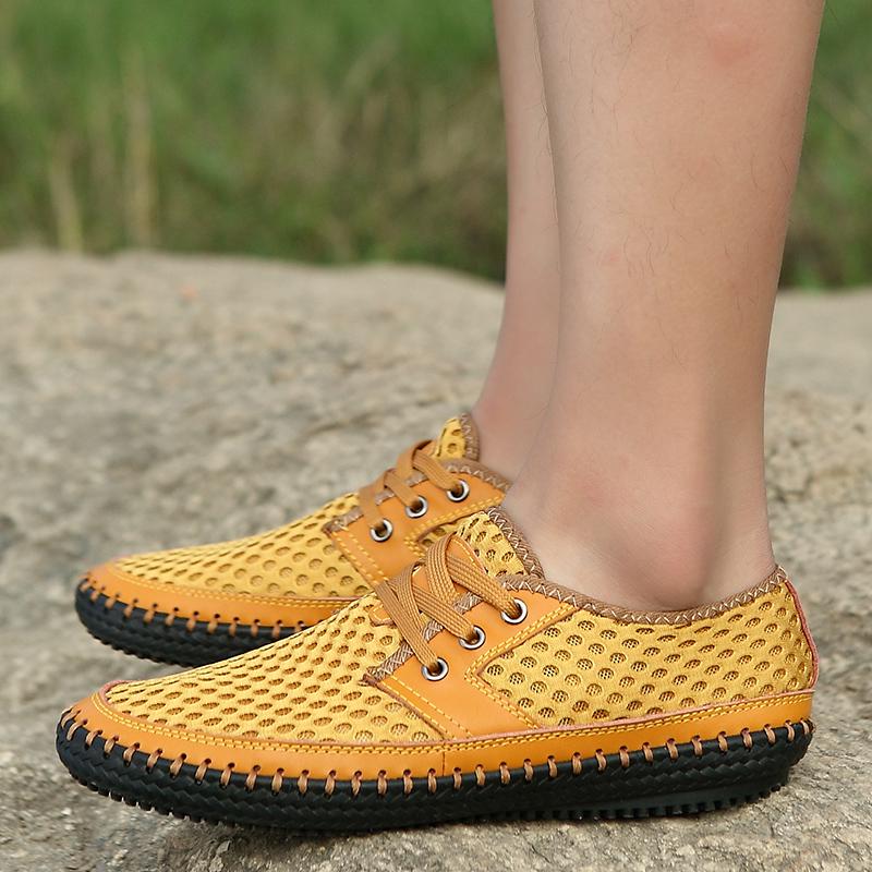 Breathable Casual Men'S Shoes Comfortable Daily Outdoor Style Office And Street Leisure Walking 38-48 Plus Size Summer