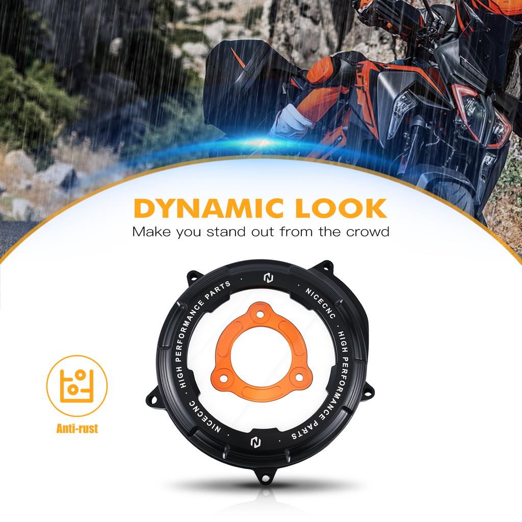For KTM 1050 1090 1190 1290 Adventure R/S/T 2017-24 Clear Engine Clutch Cover Pressure Plate 1290 Super Duke R/GT/EVO 2014-2024