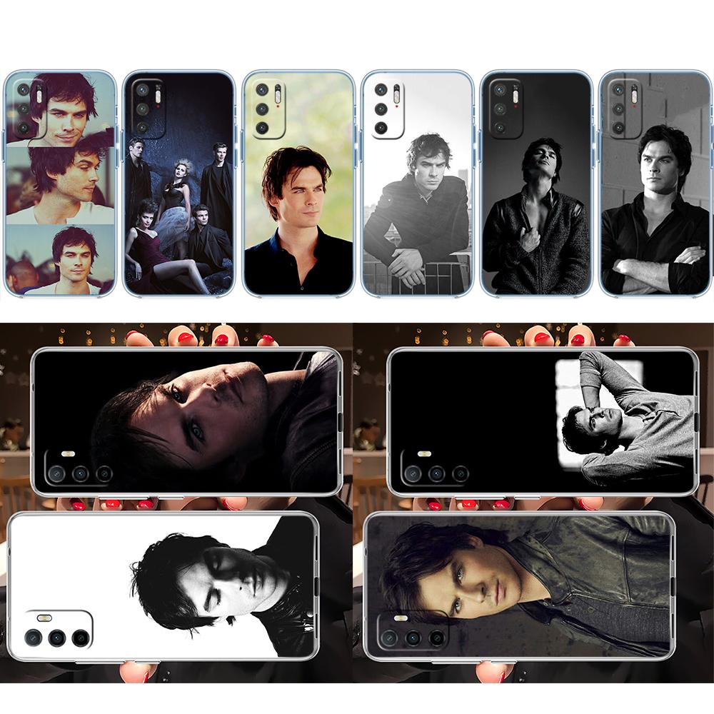 Vampire Diaries Damon Transparent Phone Case for Motorola Moto G40 G04 G05 One Ace Action Fusion + Plus Hyper Macro Vision Zoom