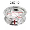 10 Inch Wheel Vacuum Rims Aluminium Alloy  Hub For Bike Motorcycle Parts 2.50-10 2.75-10 3.00-10 3.50-10 4.50-10