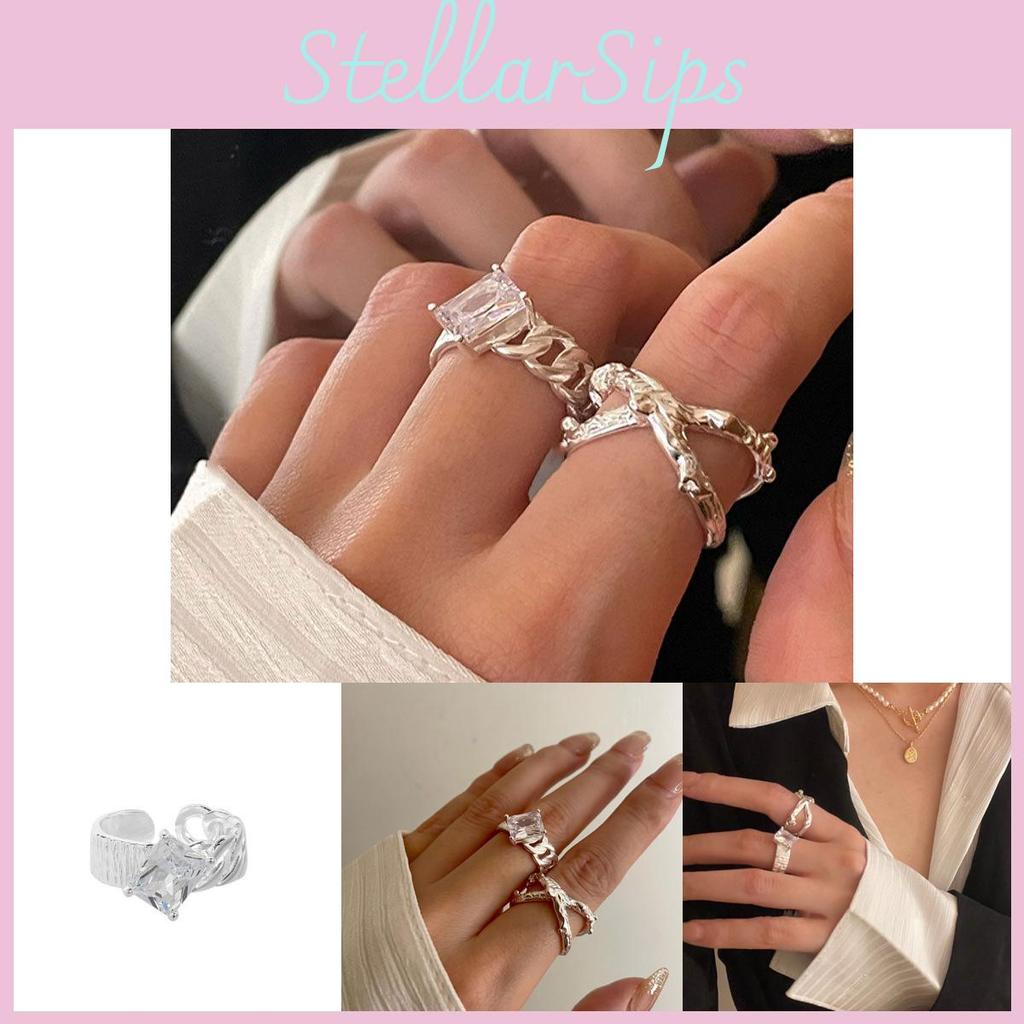 Unique Irregular Textured Handcrafted Xs925 Silver Ring For Women With Glamorous Design And Adjustable Size For Modern Fashion