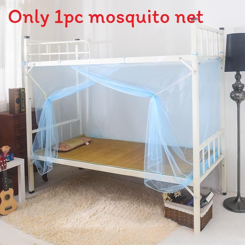 Dorm Room Mosquito Net With Single Door For Student Beds Polyester Fabric No Frame
