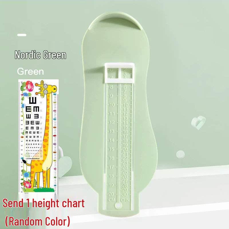 

Baby and Toddler Foot Length Measuring Ruler – Universal Children s Shoe Measuring Tool for Home Use Foot Measuring Device