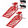 1pcs  Hydraulic Car Ramps 5T 11000lbs Low Profile Car Lift Service Ramps Truck Trailer Garage, Height Hydraulic Vehicle Ramps
