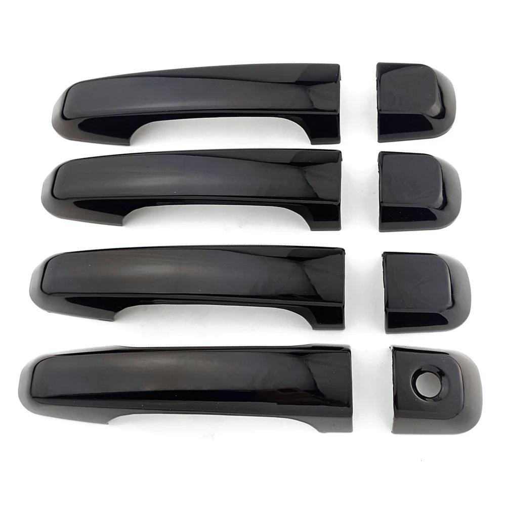 Car Upgrade Decoration Black Door Handle Cover For Toyota Land Cruiser Prado J150 2010- Cars Accessories