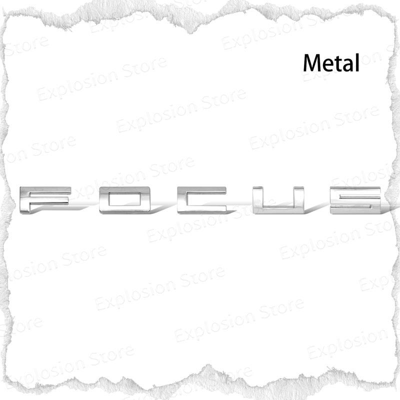 Car Decor 3D ABS/Metal Car Letter Rear Bumper Trunk Decals Emblem Sticker For Ford Focus Logo MK1 MK2 MK3 MK4 Fiesta Ranger