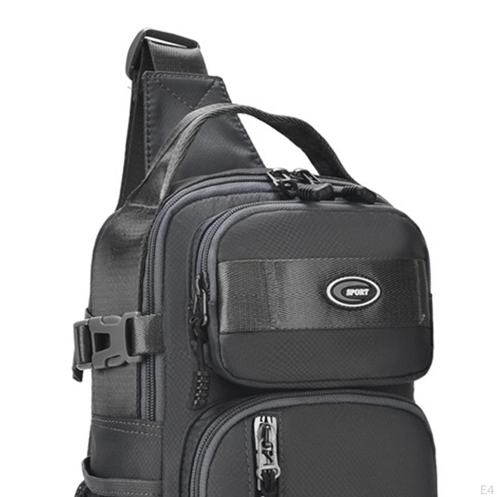 Sling Backpack Chest Bag Versatile Zipper Closure Daypack Crossbody Bags Shoulder for
