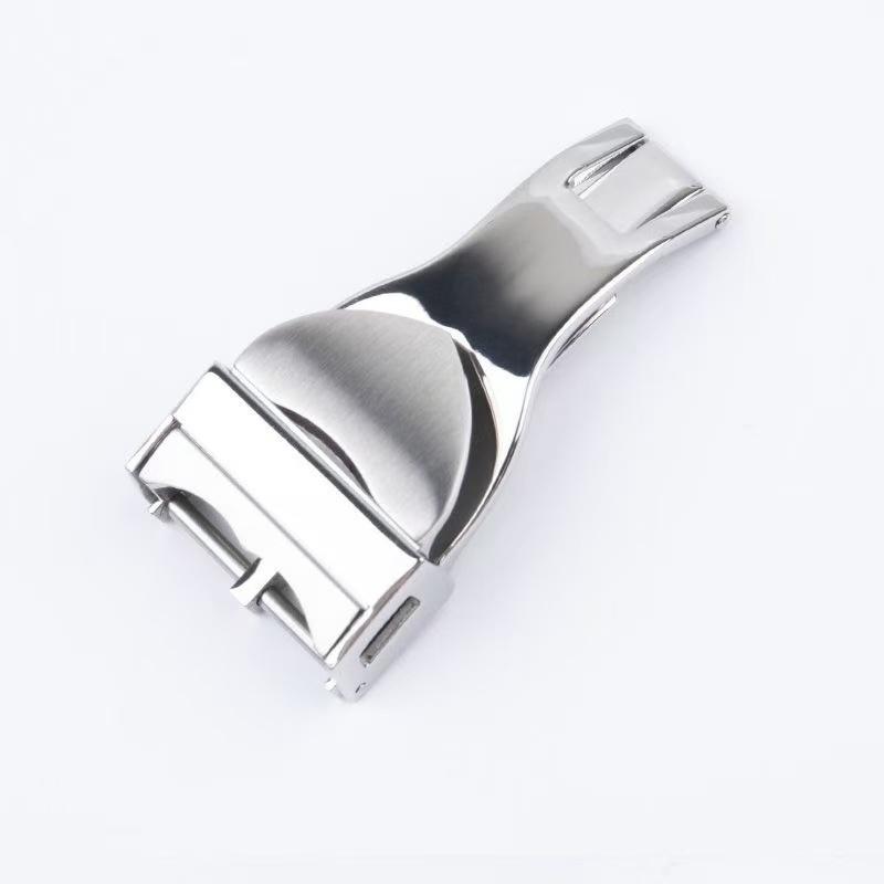 

Watch accessory 316L Stainless Steel Silver Gold Watch Buckle –18mm Black Deployment Clasp Fit for Tudor Black Bay Watch Logo 18mm&logo срібний