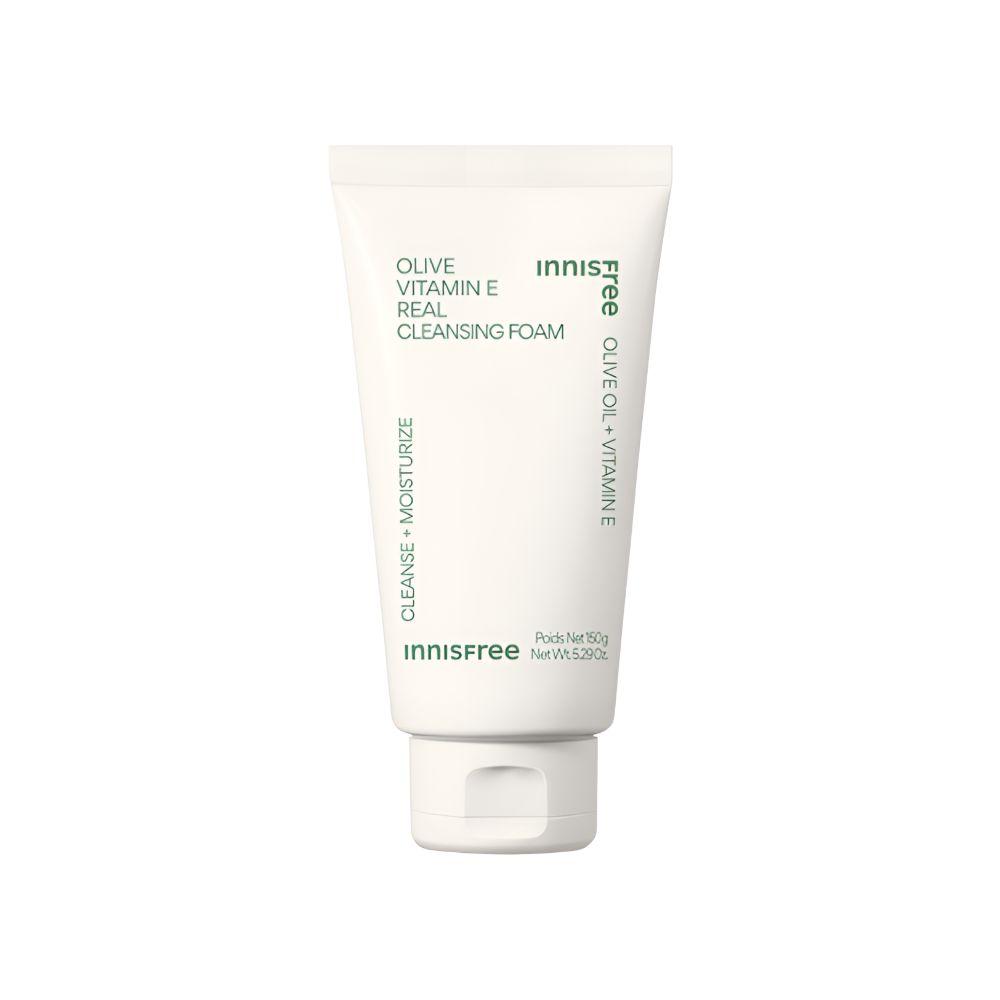 

Innisfree Olive Vitamin E Real Cleansing Foam Nourishing & Hydrating Face Cleanser 150g